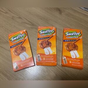Swiffer carpet flick refills - 3 boxes of 12. Boxes are opened